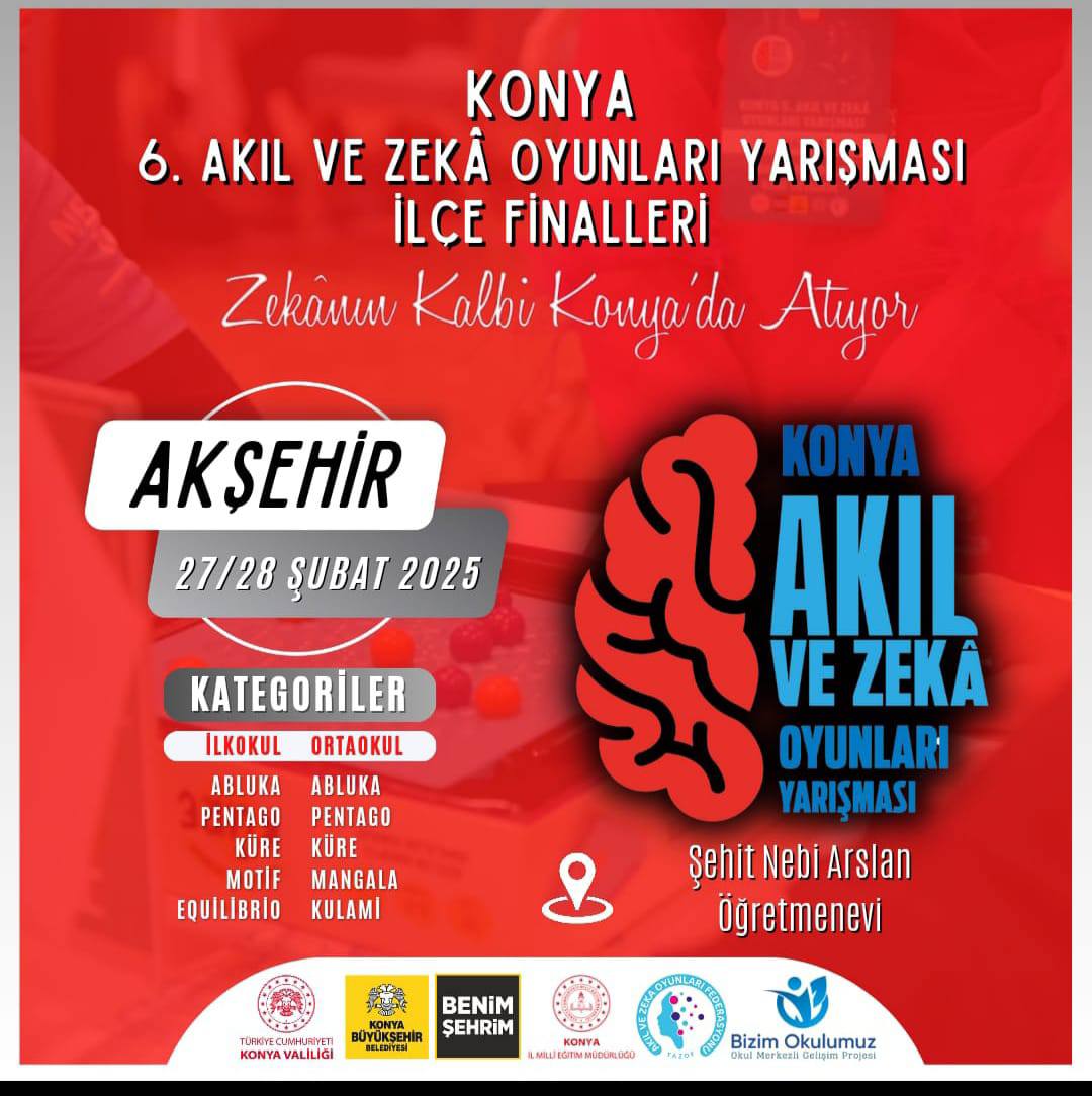 Akşehir'de Akıl ve Zeka Oyunları İlçe Finalleri Başladı