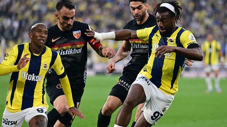 Süper Lig'de Fenerbahçe - Kayserispor Maçı Berabere