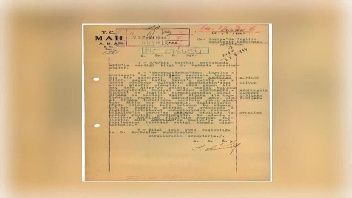 MİT Arşivlerinden Çıkan Belgeler: II. Dünya Savaşı'nda İngiliz Ajan Faaliyetleri
