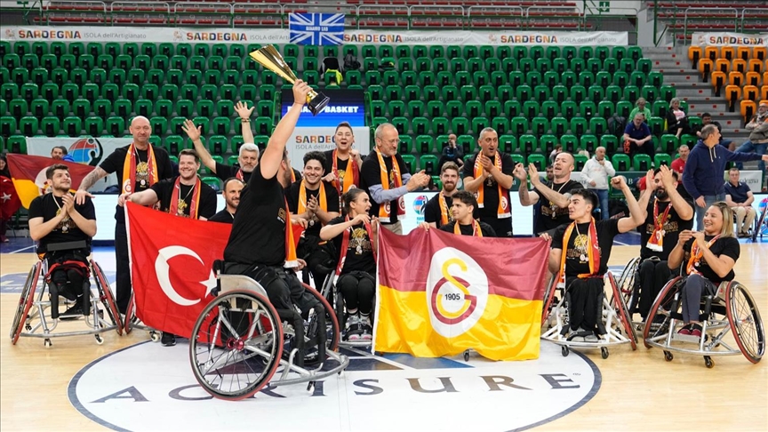 Galatasaray Fuzul Tekerlekli Sandalye Basketbol Takımı Avrupa Şampiyonu