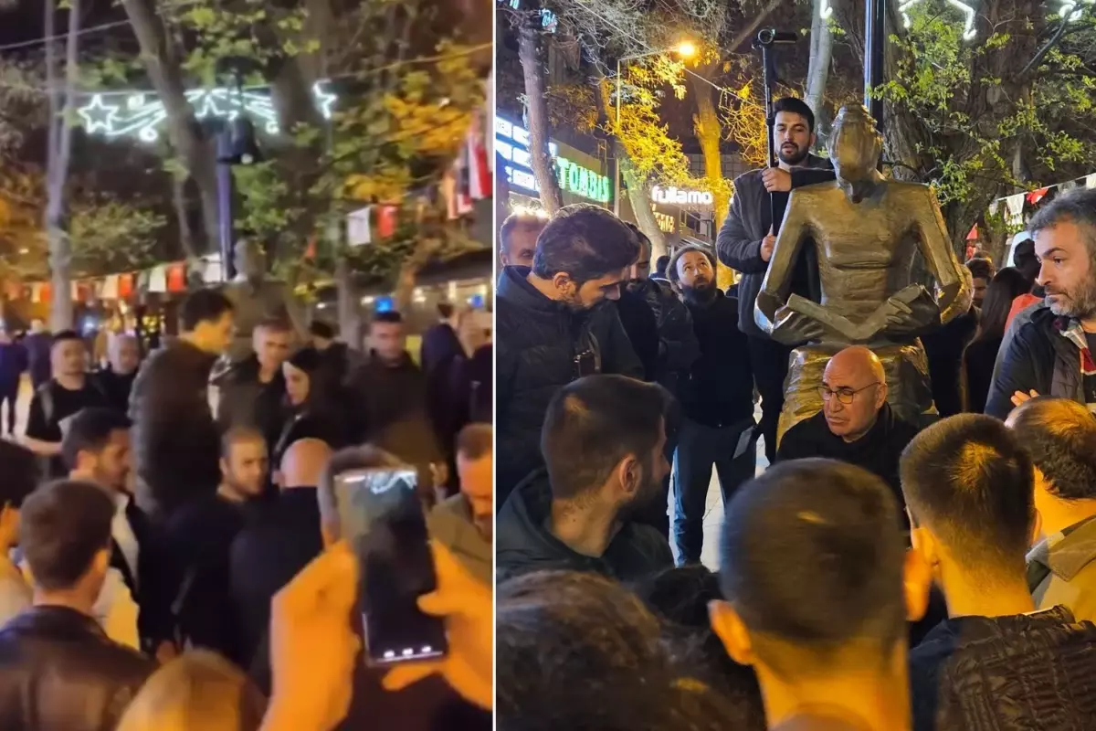 Ankara'da Eylem Sırasında Gergin Anlar: Milletvekili Tanal'dan Polis Memuruna Özür