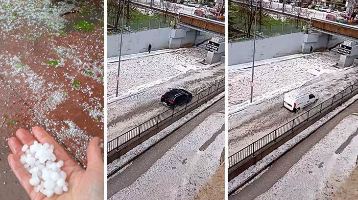 Ankara'da Beklenmedik Sağanak ve Dolu Paniğe Neden Oldu, Meteoroloji'den Çok Sayıda İle Uyarı
