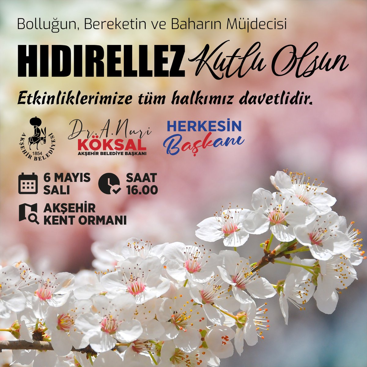 Akşehir'de Hıdırellez Coşkusu: Kent Ormanı'nda Birlikte Baharı Karşıladılar