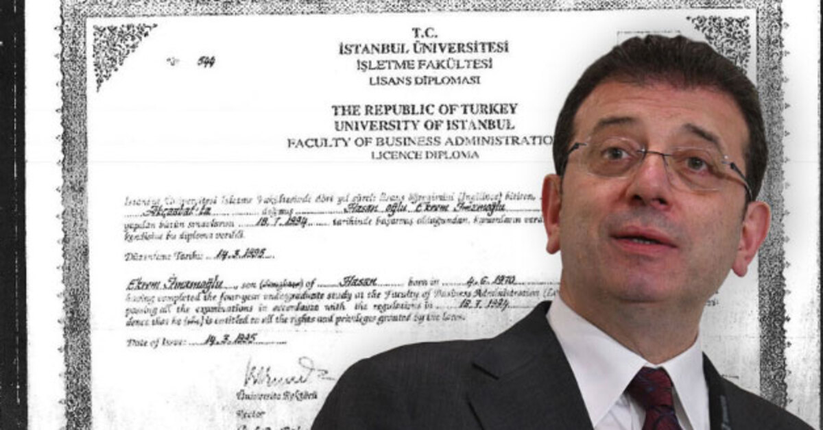 Ekrem İmamoğlunun Diploması İstanbul Üniversitesi Veri Tabanından Silindi