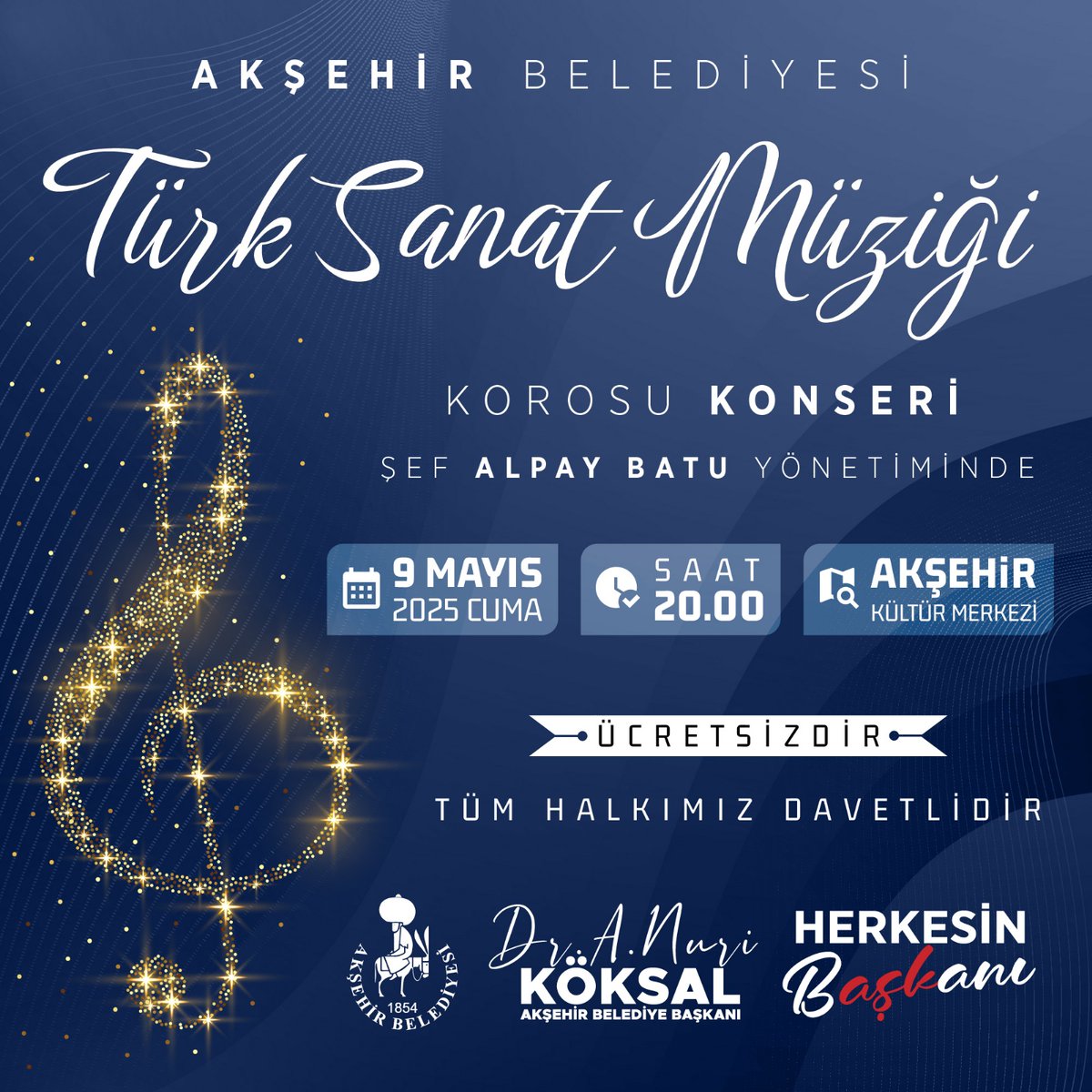 Akşehir Belediyesi Türk Sanat Müziği Korosu'ndan Gönüllere Dokunan Konser