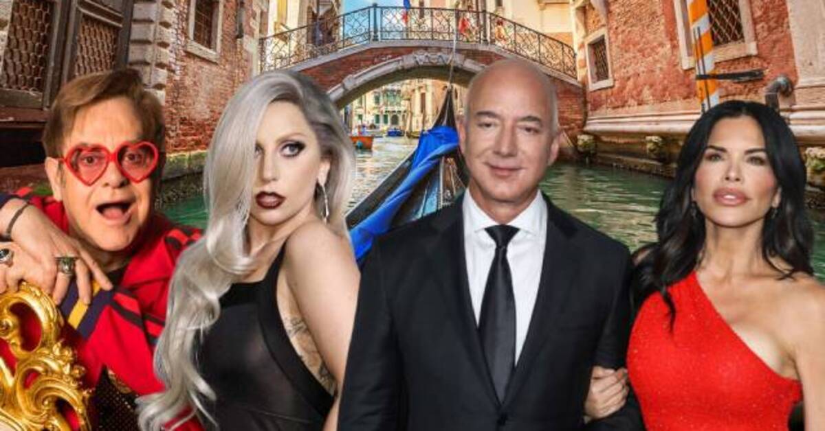 Jeff Bezos ve Lauren Sanchez'in Venedik Düğününde Elton John ve Lady Gaga Konseri Bekleniyor