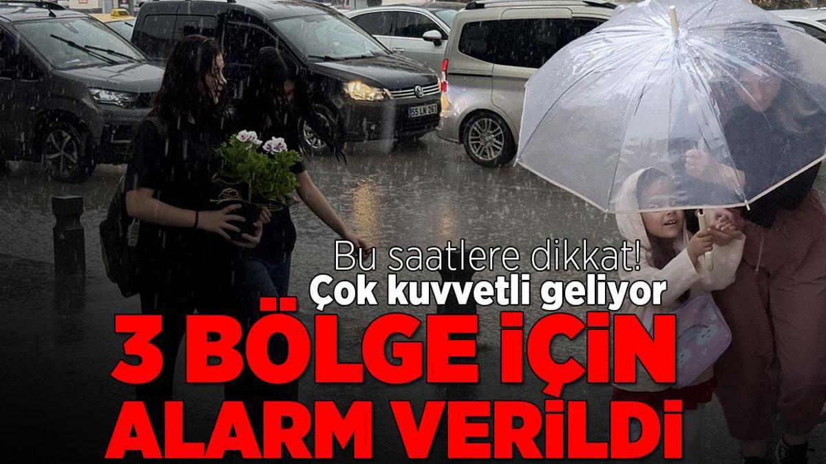 Meteoroloji 3 Bölge İçin Alarm Verdi: Hava Durumu Uyarısı