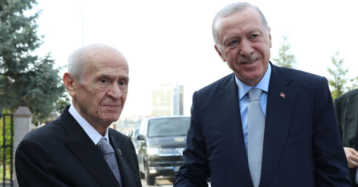 Cumhurbaşkanı Erdoğan, MHP Lideri Bahçeli'yi Ziyaret Etti