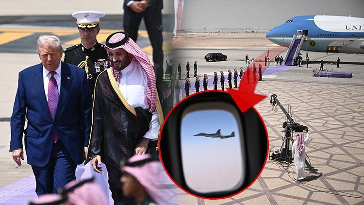 Trump'ın Orta Doğu Turu Başladı: Suudi Arabistan'da F-15 Eşliğinde Karşılandı