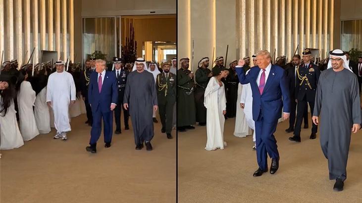 ABD Başkanı Trump'a BAE'de Sıra Dışı Karşılama: Dans Gösterisi Sosyal Medyayı Salladı
