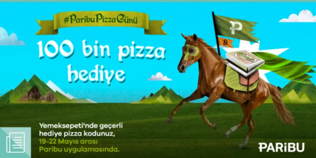Paribu, Bitcoin Alışverişinin Yıl Dönümünde 100.000 Pizza Hediye Etti