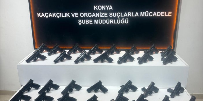 Konya'da Silah Kaçakçılarına Büyük Operasyon: Çok Sayıda Silah ve Parça Ele Geçirildi