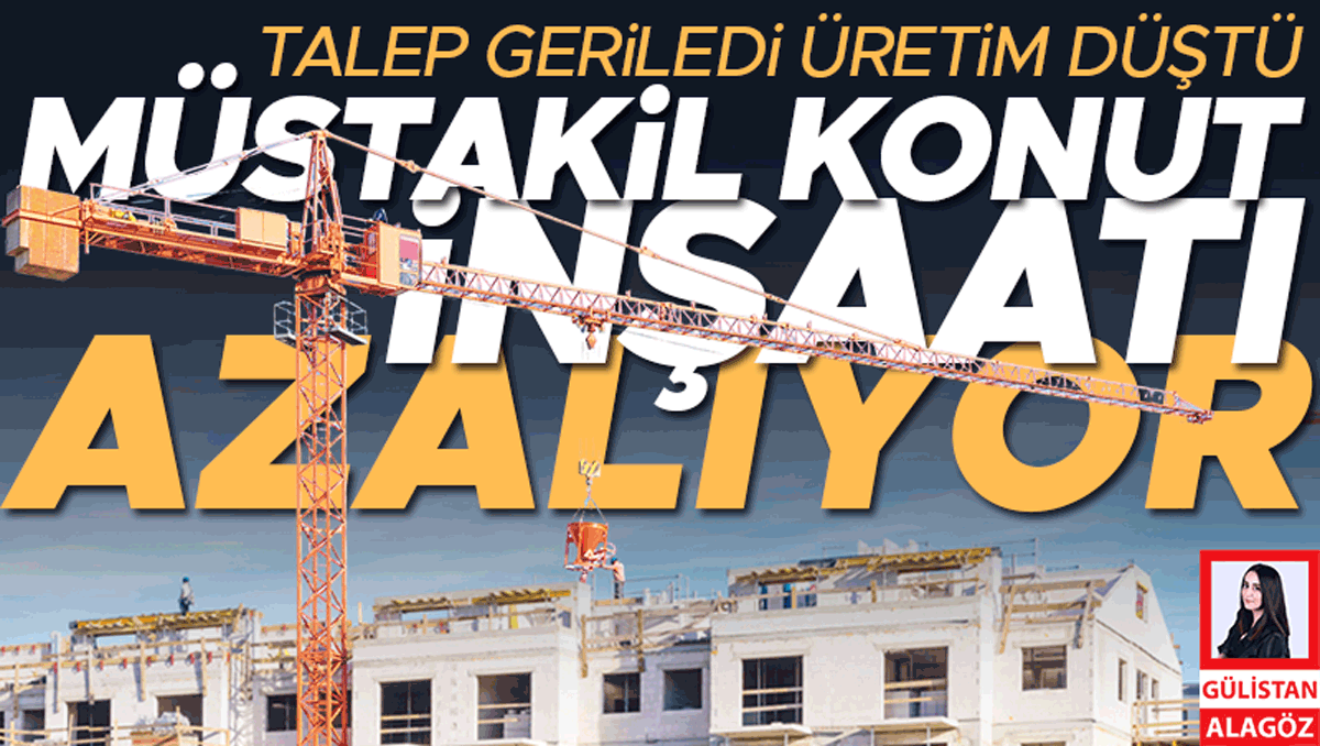 Müstakil Konut İnşaatında Talep Gerilemesi Üretimi Düşürdü