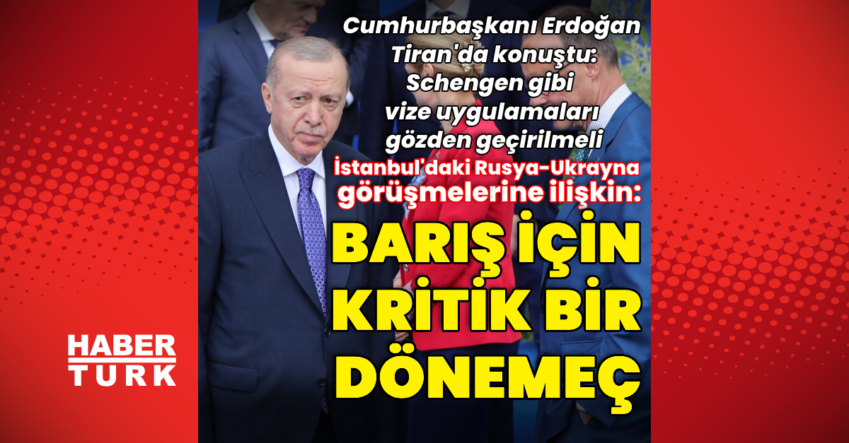 Cumhurbaşkanı Erdoğan Avrupa Siyasi Topluluğu Zirvesi İçin Arnavutluk'ta