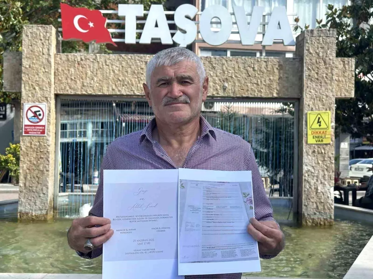 Almanya Vize Sorunu: Oğlunun Düğününe Gidemeyen Baba Yardım İstiyor