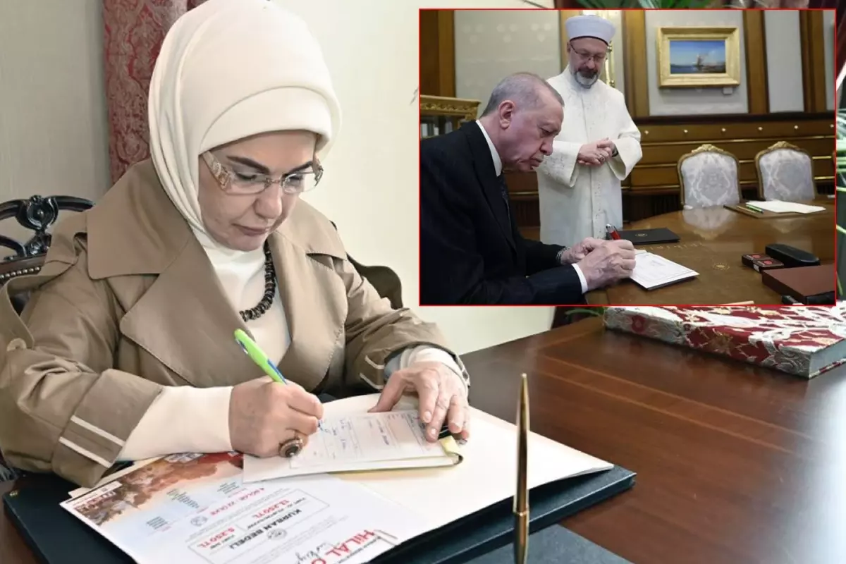 Emine Erdoğan'ın Kurban Bağışı Cumhurbaşkanı Erdoğan'ı Geçti