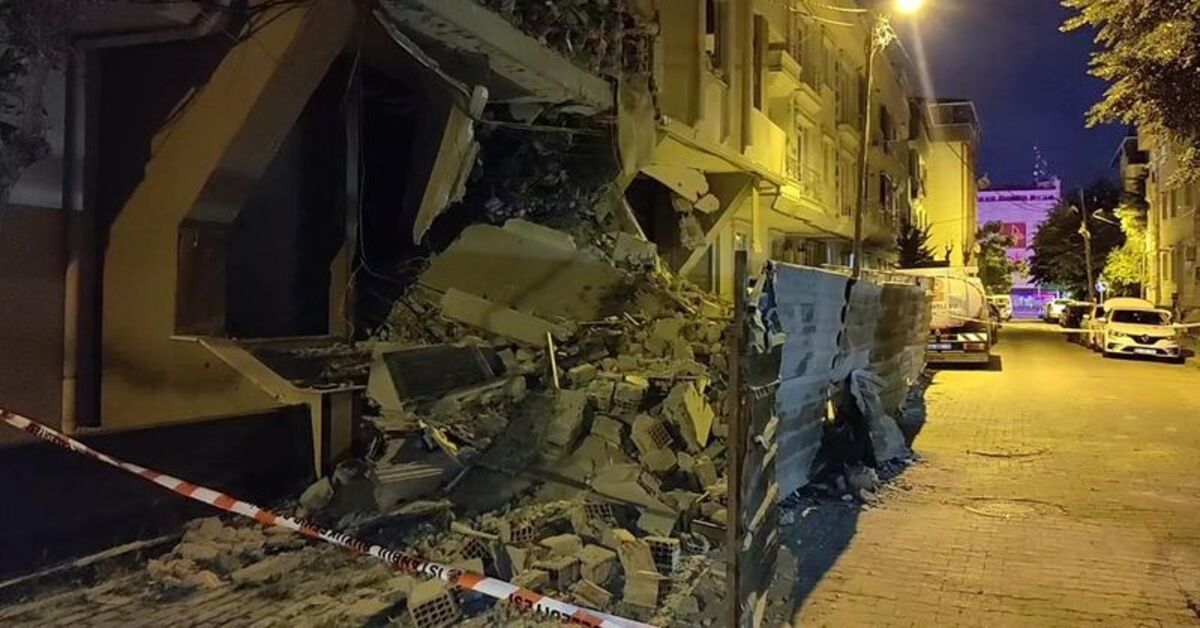 Avcılar'da 6 Katlı Bina Kısmi Olarak Çöktü: Çevre Binalar Tahliye Edildi