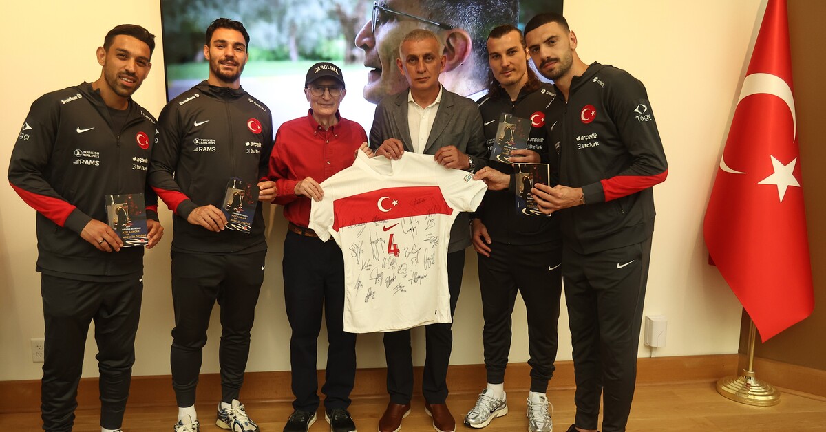 Milli Takım'dan Nobel Ödüllü Bilim İnsanı Aziz Sancar'a Ziyaret