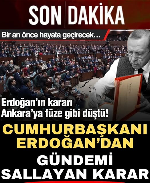 Erdoğan'dan Gündemi Sallayan Karar