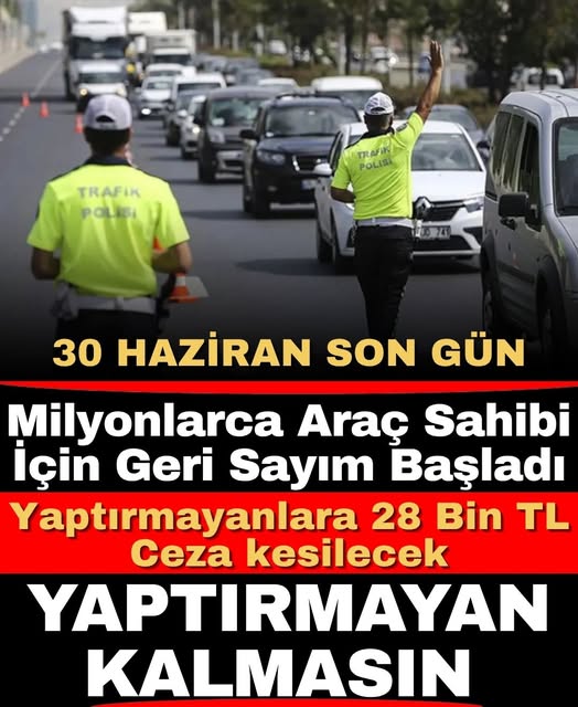 Son Dakika: 30 Haziran'da Sona Eren Zorunlu Uygulamada Cezalar Başladı