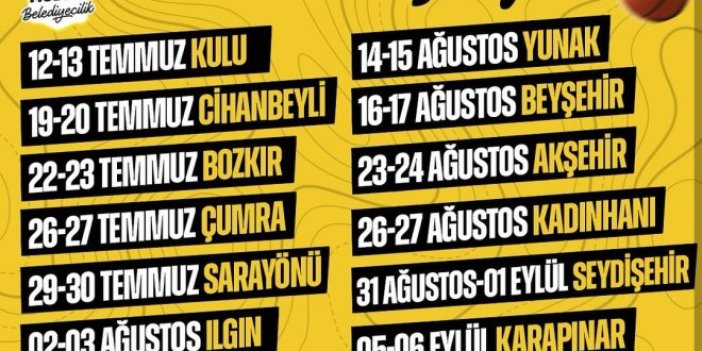 Konya'da 14 İlçede Şenlik Coşkusu Başlıyor