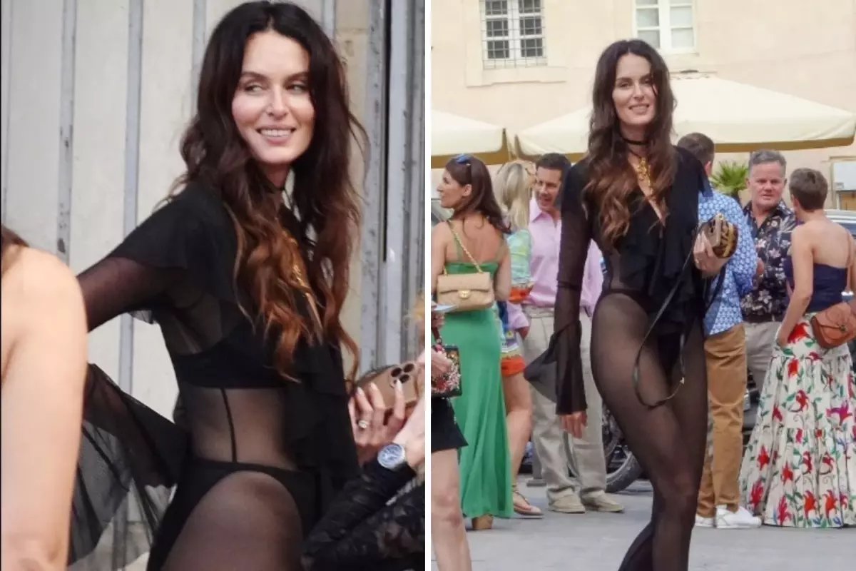 Ünlü Model Nicole Trunfion'un Şeffaf Kıyafeti Düğün Dünyasını Sarsdı