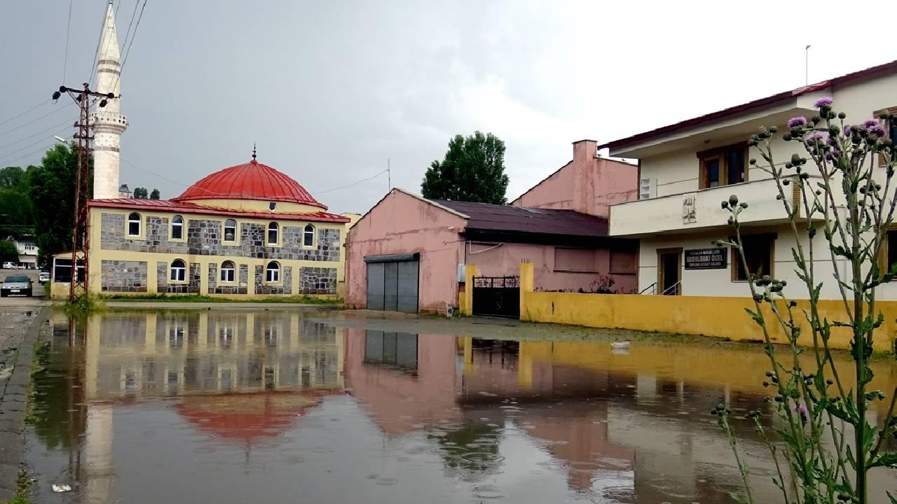 Kars Sarıkamış'ta Dolu ve Sağanak Yaşamı Olumsuz Etkiledi