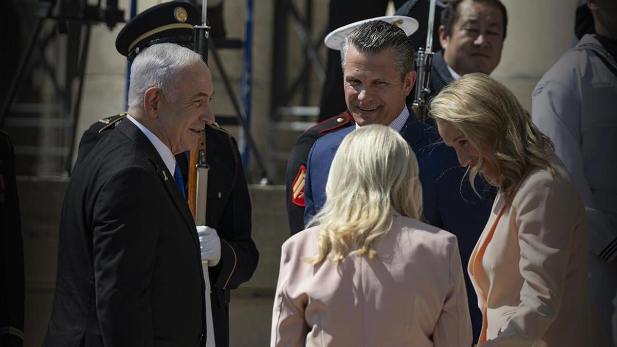Netanyahu Pentagon'da: İlk Görüntüler Geldi