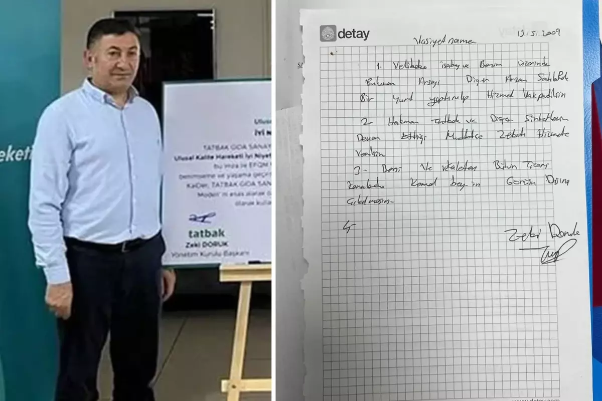Hakmar Sahibi Zeki Doruk'tan FETÖ'ye Vasiyet: Tüm Mal Varlığını Örgüte Bıraktı
