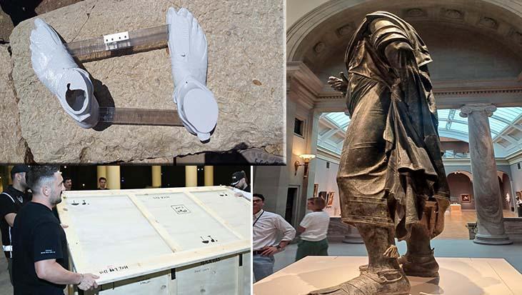 65 Yıl Sonra Türkiye'ye Dönen Roma İmparatoru Marcus Aurelius Heykeli